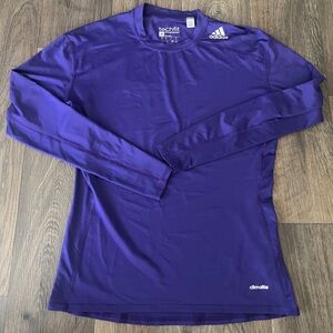 Adidas Climalite Technical Compression Shirt in Deep Purple